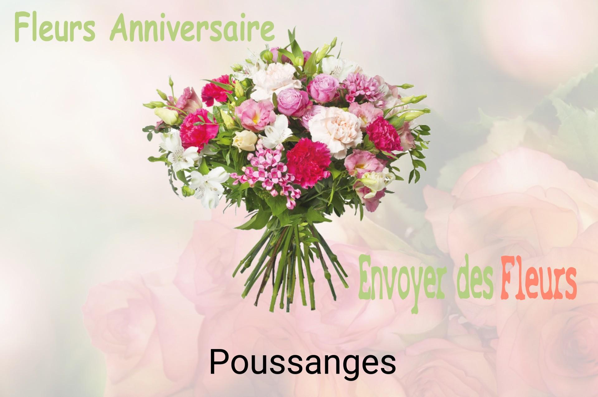 Bouquet de fleurs d’anniversaire livré à Poussanges