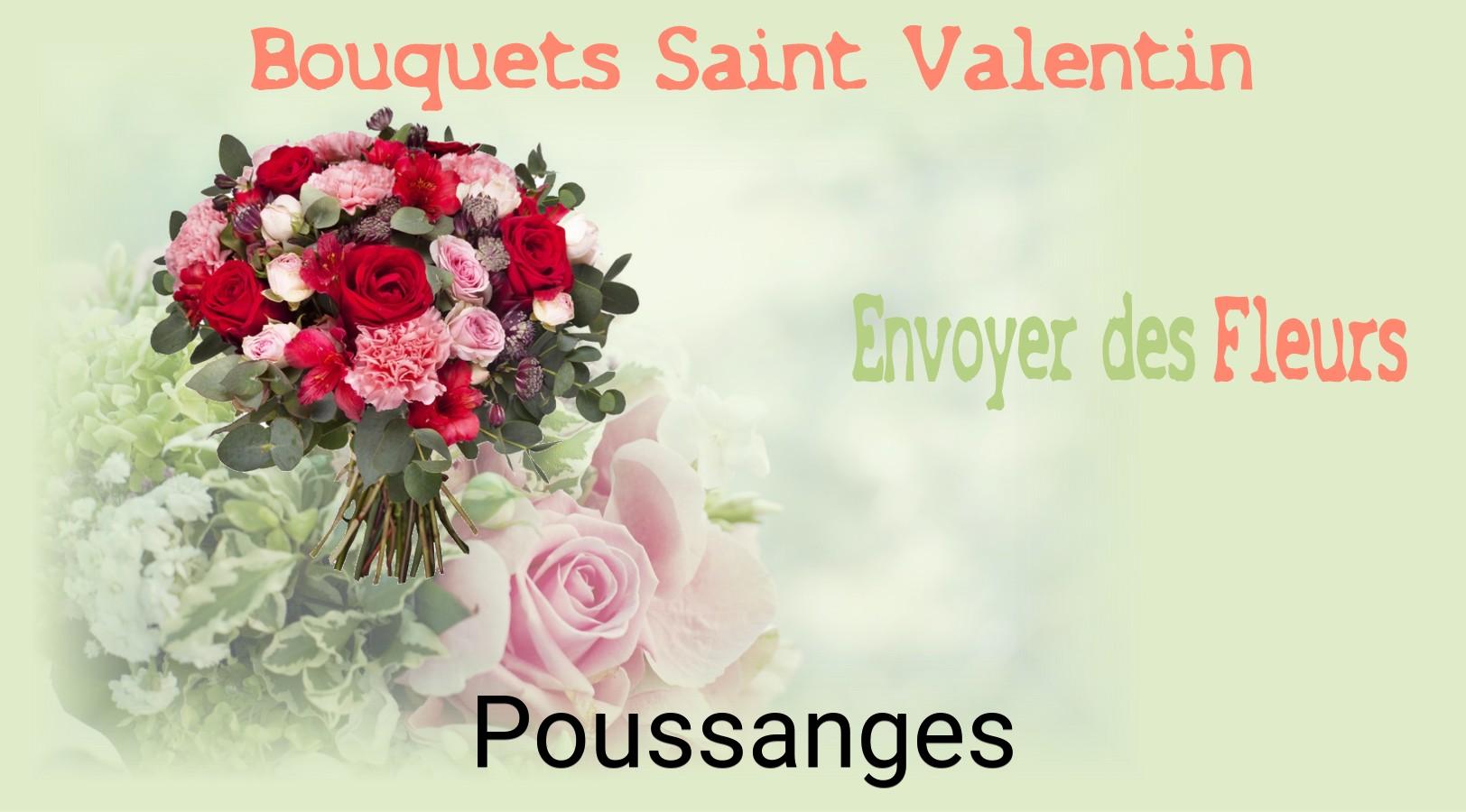 Roses de Saint-Valentin livrées à Poussanges